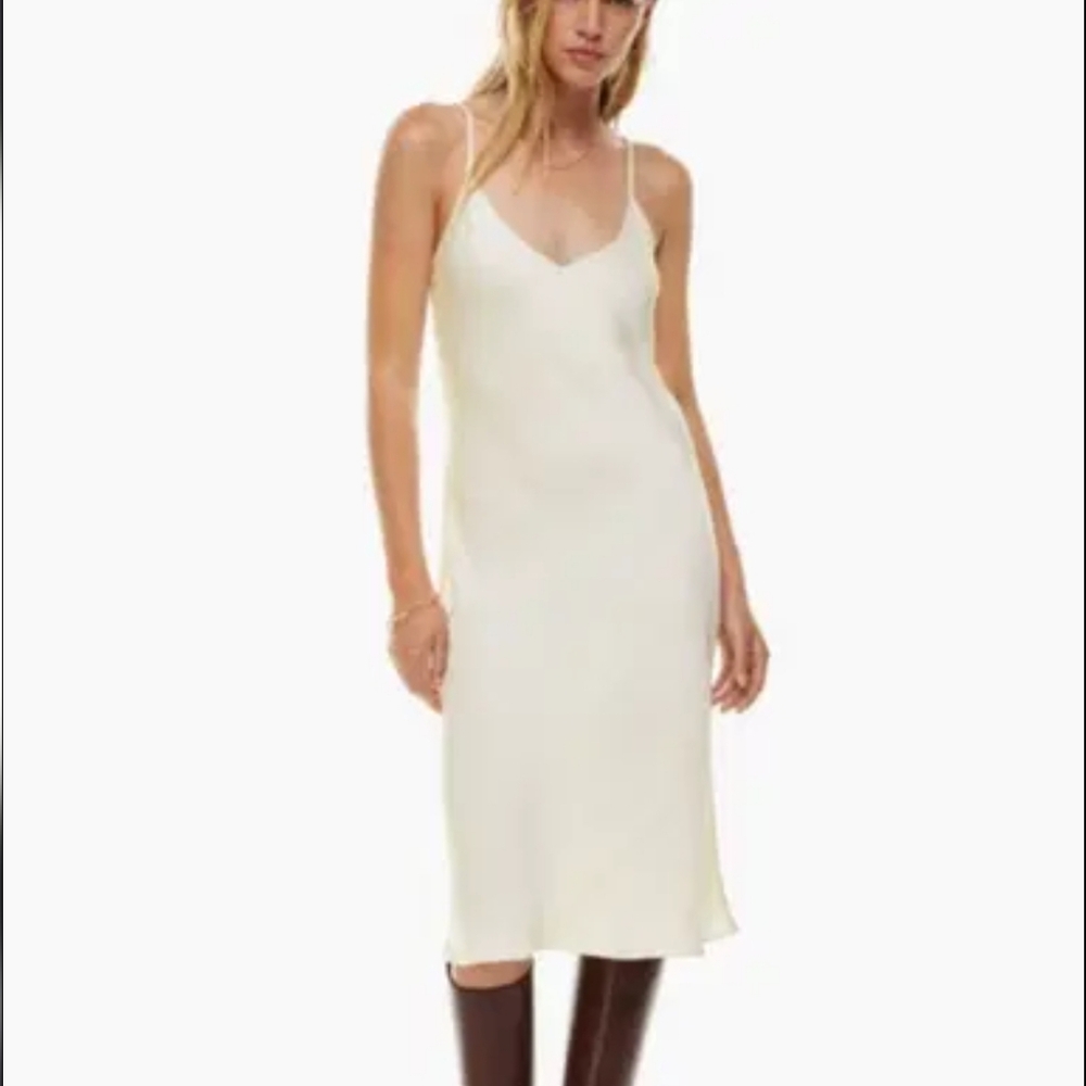 Aritzia Cream Midi Dress